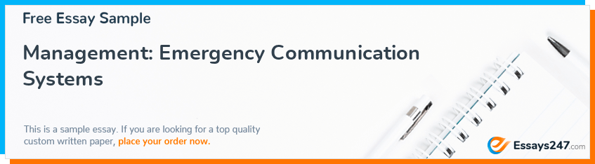Management: Emergency Communication Systems